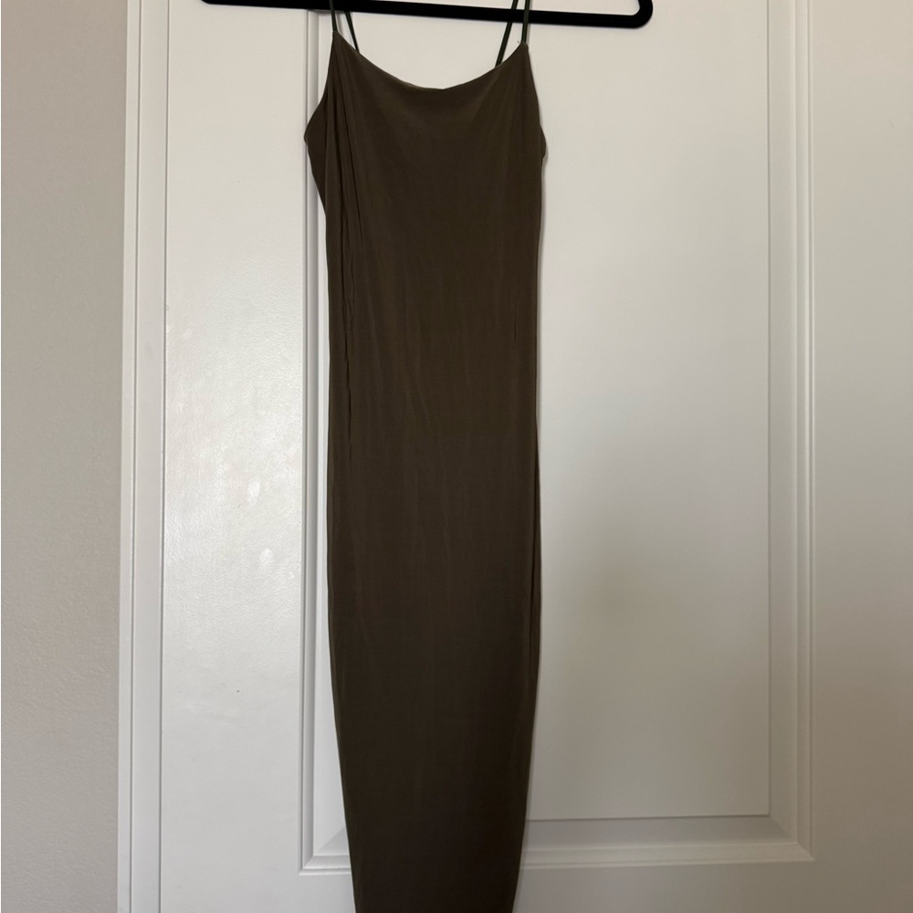 PrettyLittleThing Brown Maxi Dress